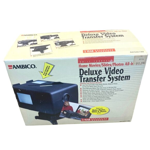 Ambico Deluxe Video Transfer System Home Movies/Slides/Photos All-In-One - Picture 1 of 8
